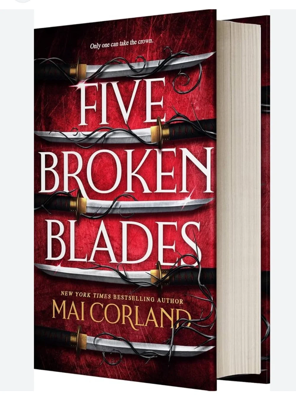 2771*Five Broken Blades by Mai Corland - Red Hardcover ARC